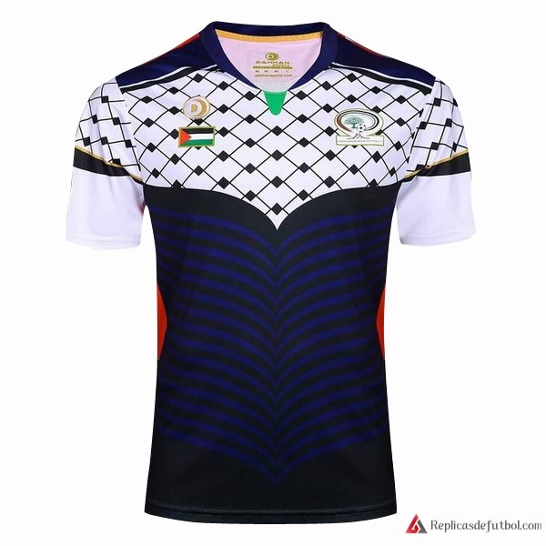 Camiseta Palestina Segunda equipación 2017-2018 Azul Rugby